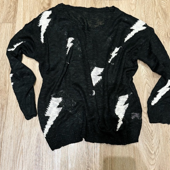 Lightening Bolt Sheer Sweater - Picture 3 of 5